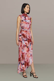 Amur | Kai Printed Jersey Dress | Ethereal Clouds