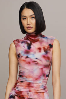 Amur | Kai Printed Jersey Dress | Ethereal Clouds