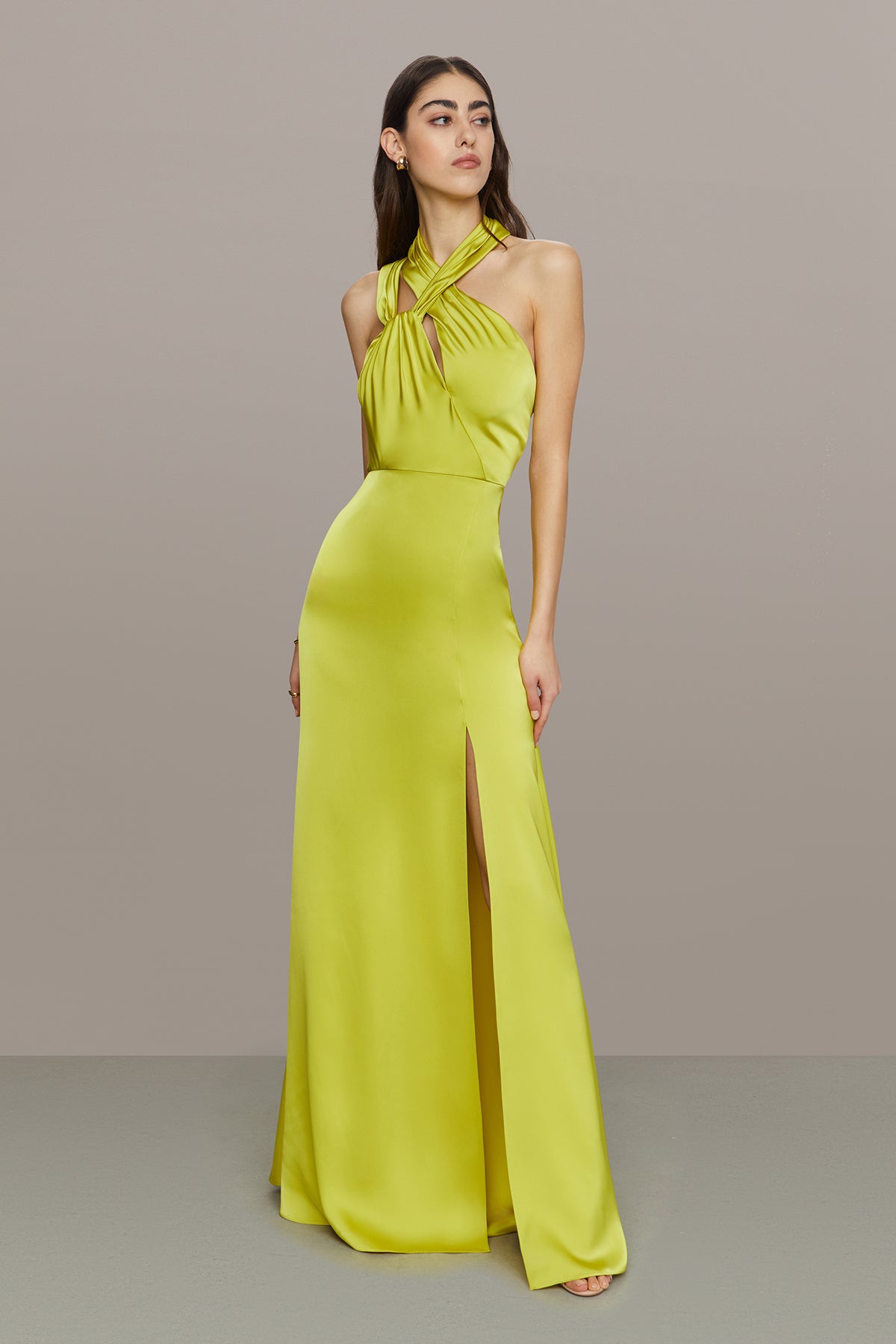 Amur | Allen Strappy Gown | Lily Pad