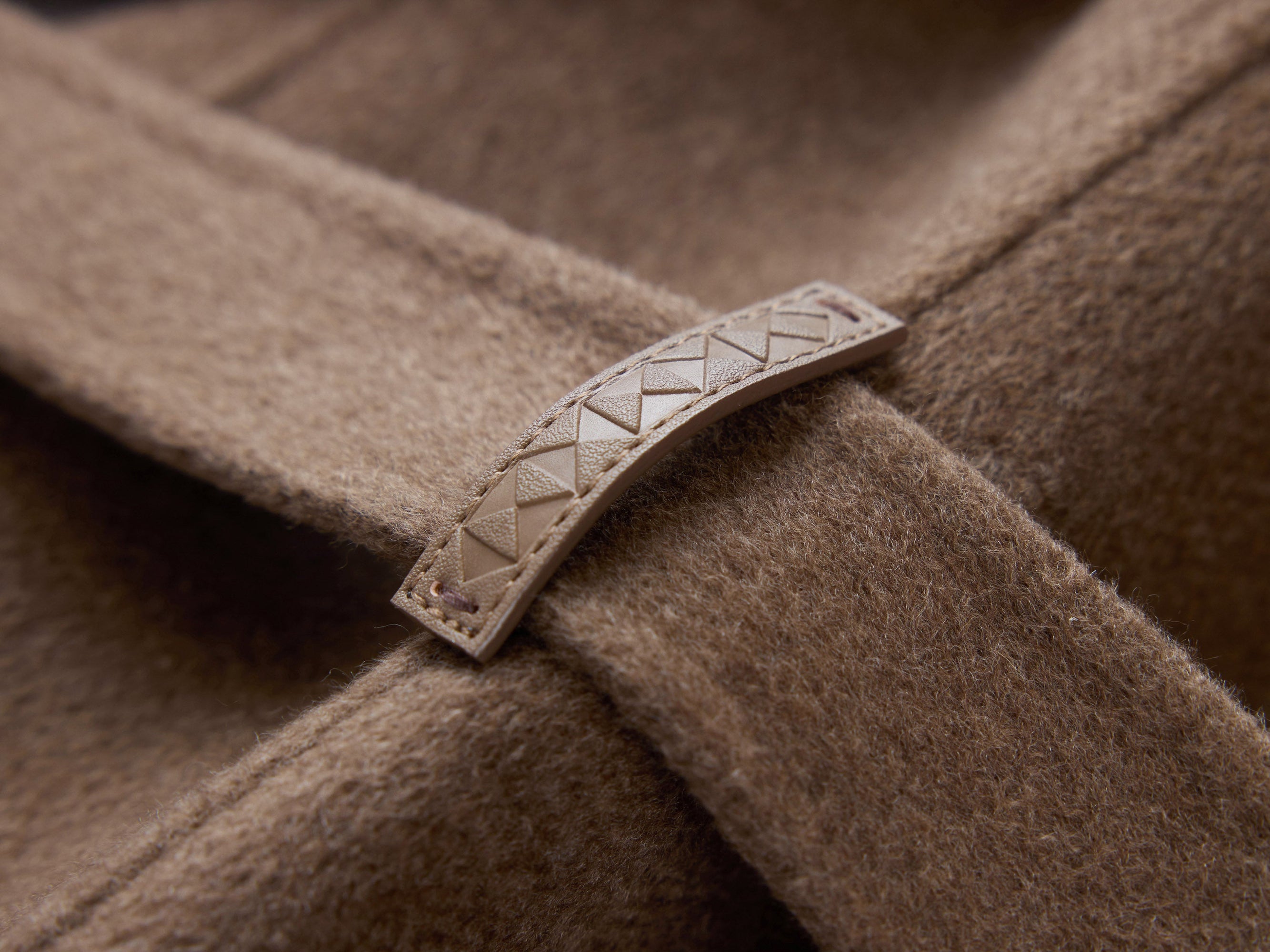 Thin-Strap Cashmere Coat | Brown