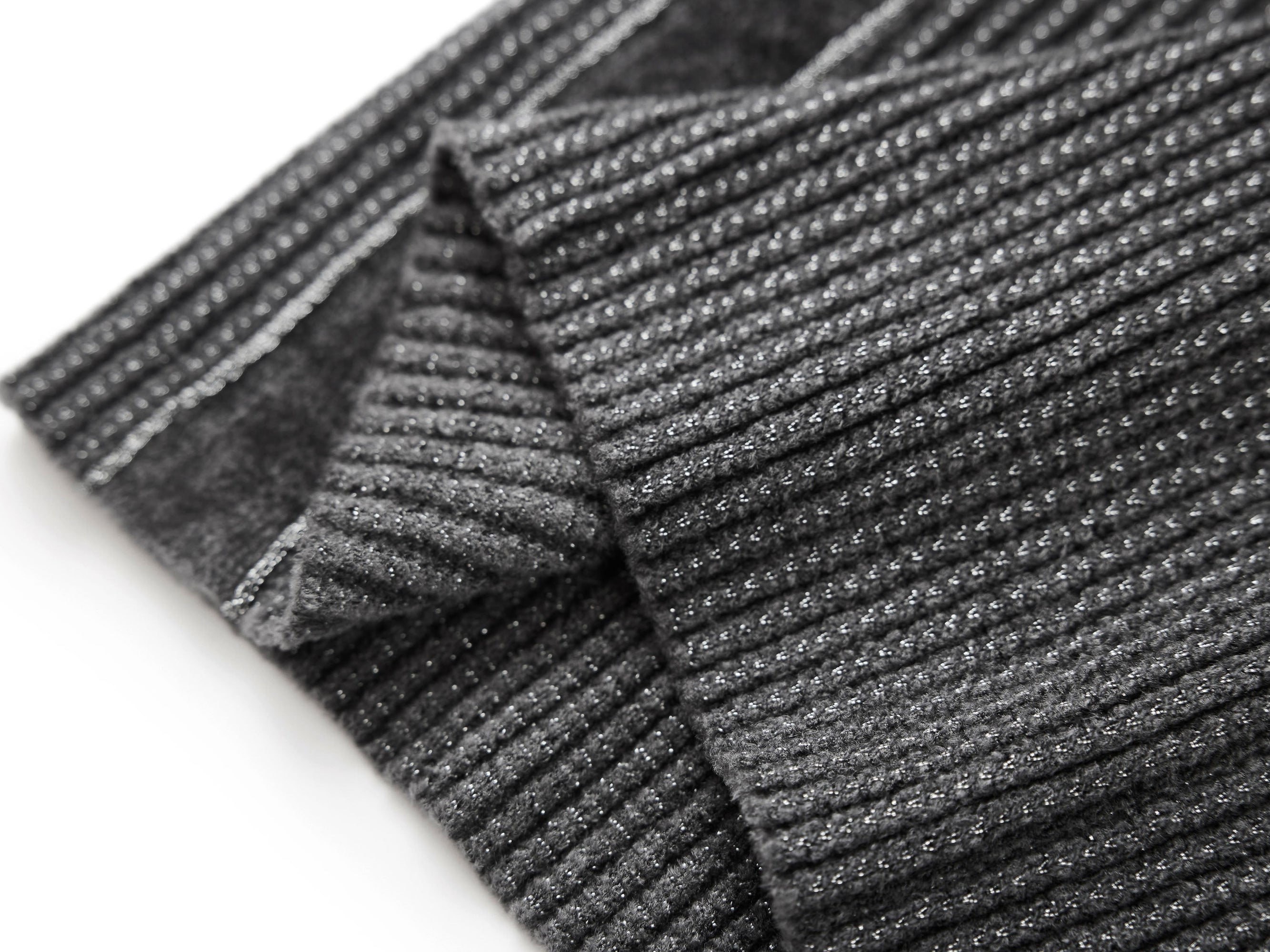Ribbed Knit Pants | Grey