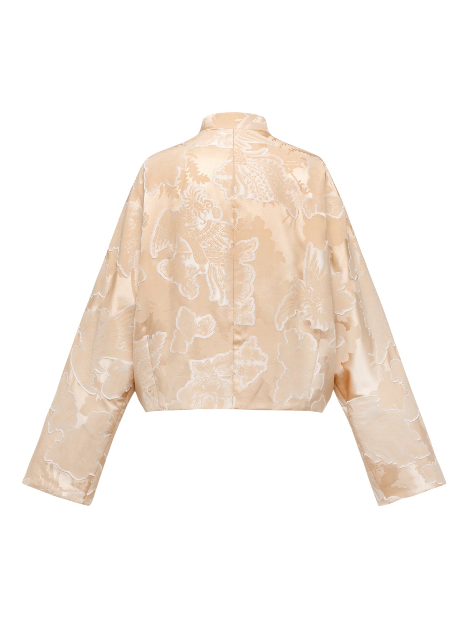 Mulberry Silk Chinese Style Neo-Chinese Silk-Padded Jacket | Beige