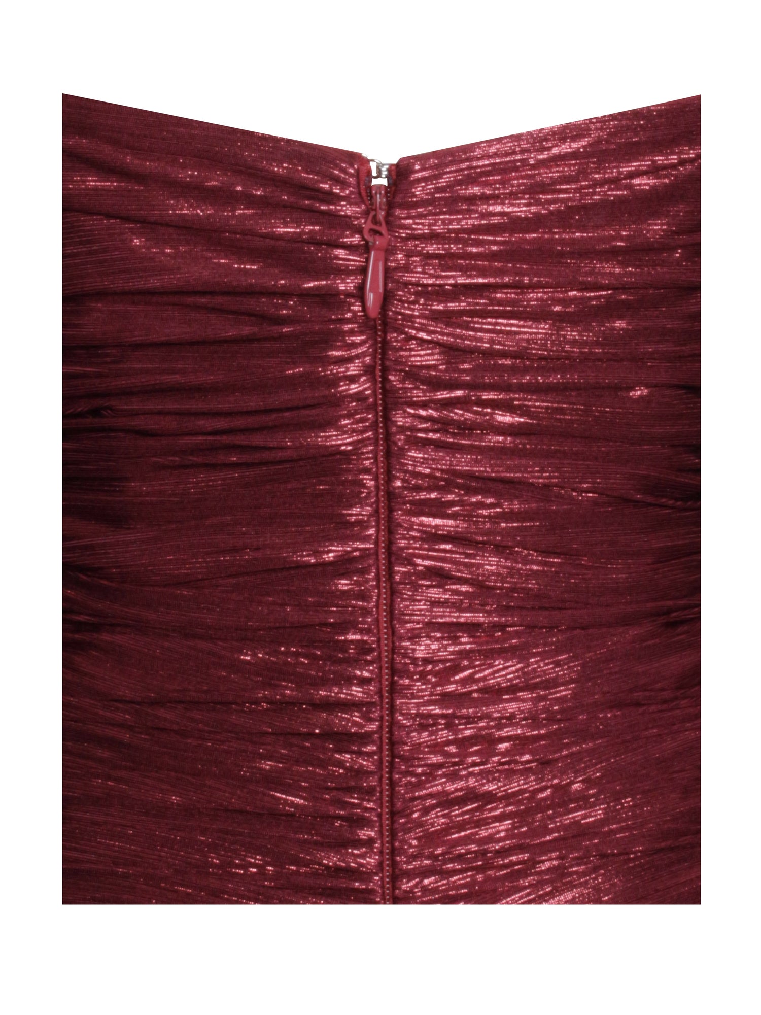 Sable Ruched Glitter Mermaid Gown | Burgundy