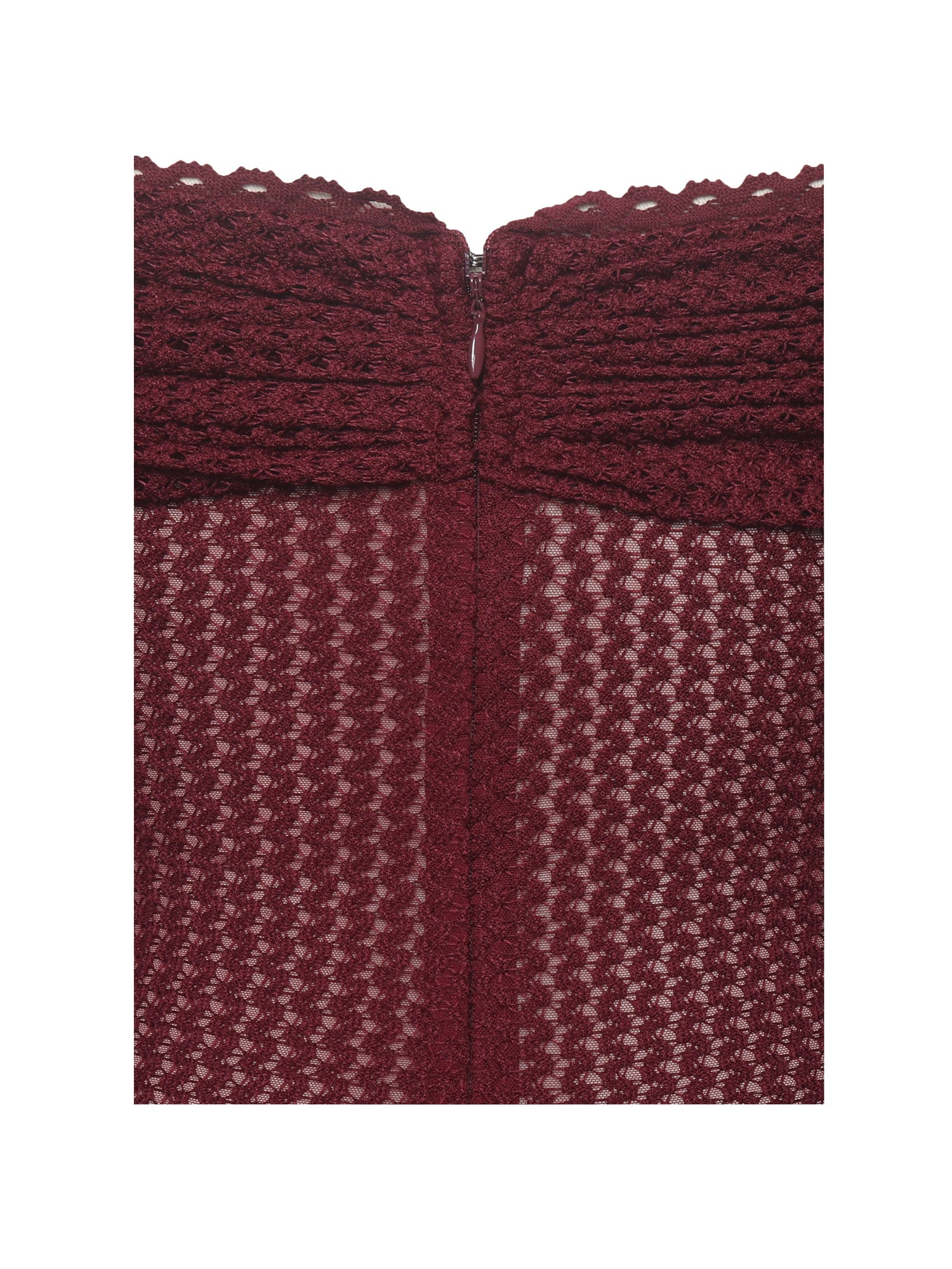 Kaedyn Off Shoulder Long Sleeve Crochet Mermaid Maxi Dress | Burgundy