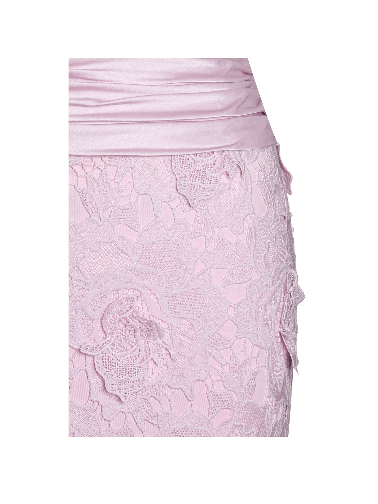 Floral Lace Mermaid Gown | Dahlia Pink