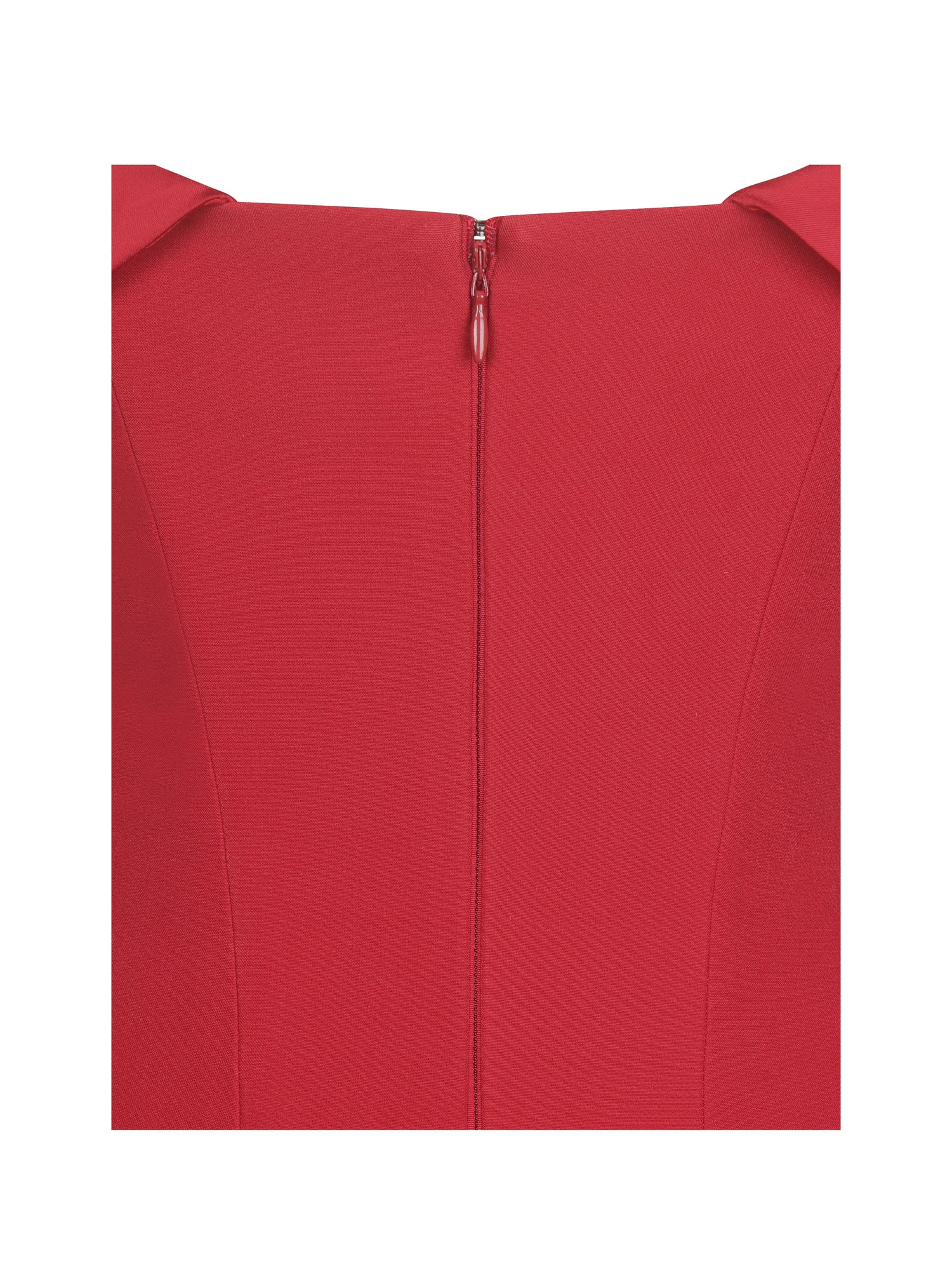 Narelle Off-Shoulder Sweetheart Drop Waist Mini Dress | Crimson