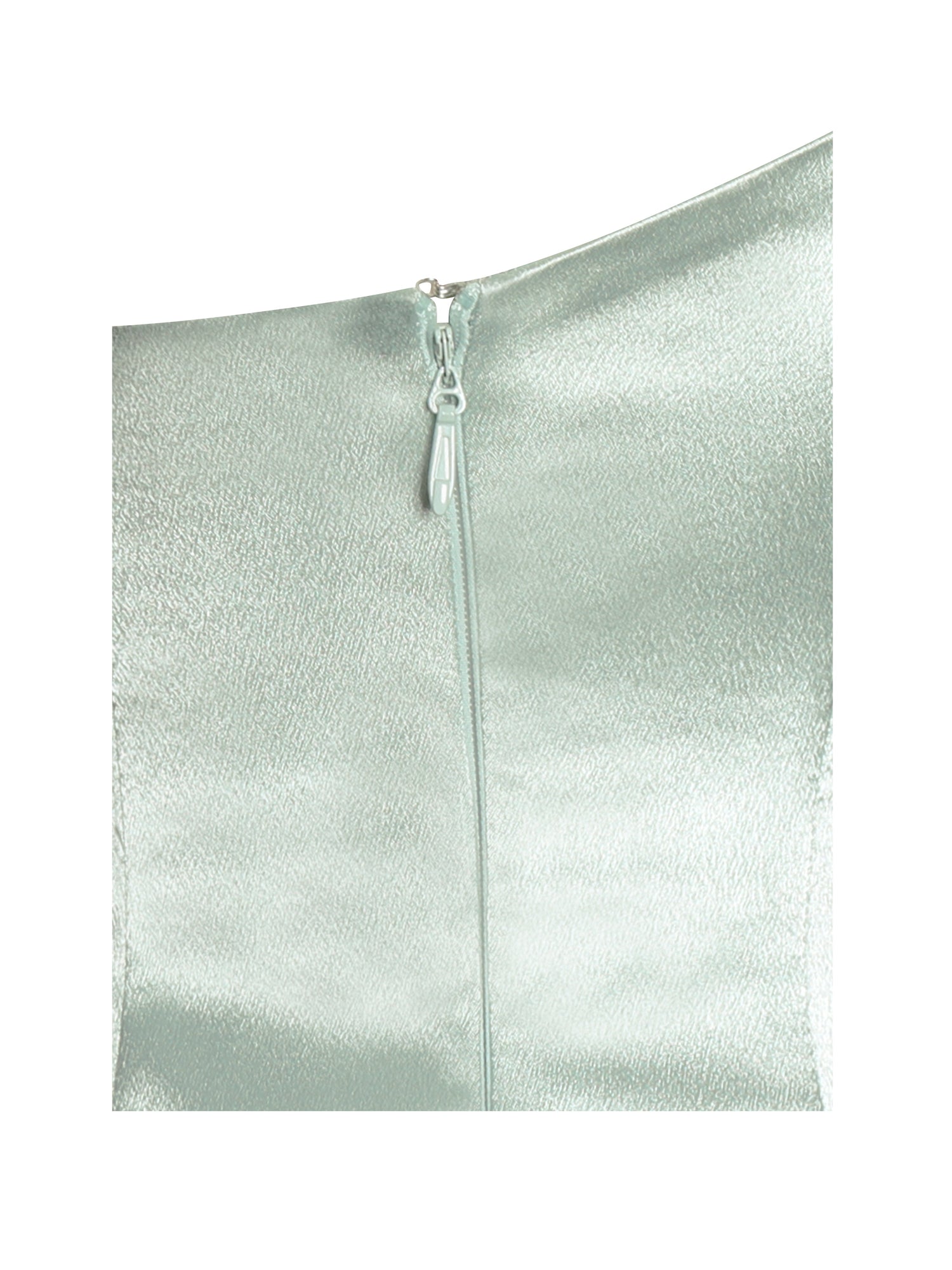 Lael Back Button Trailing Gown | Mint Green
