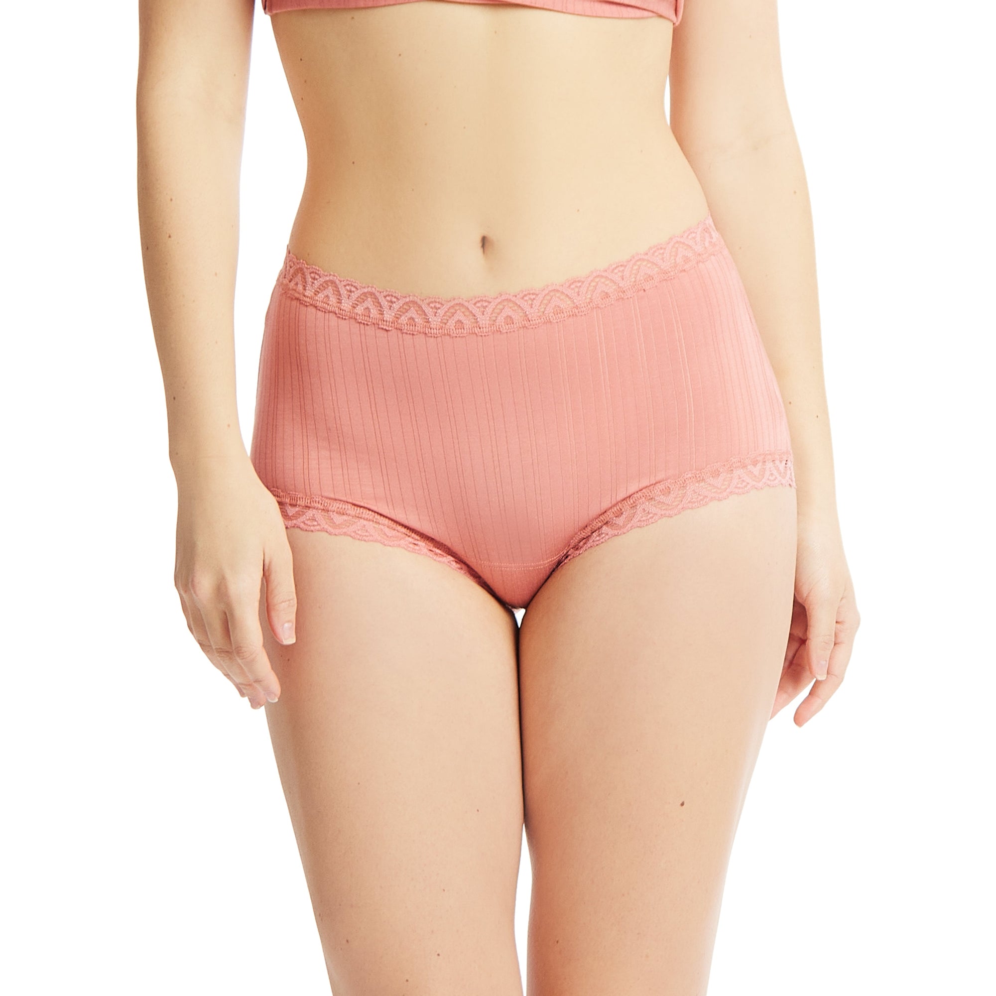 High Rise Boyshort | Antique Rose Pink