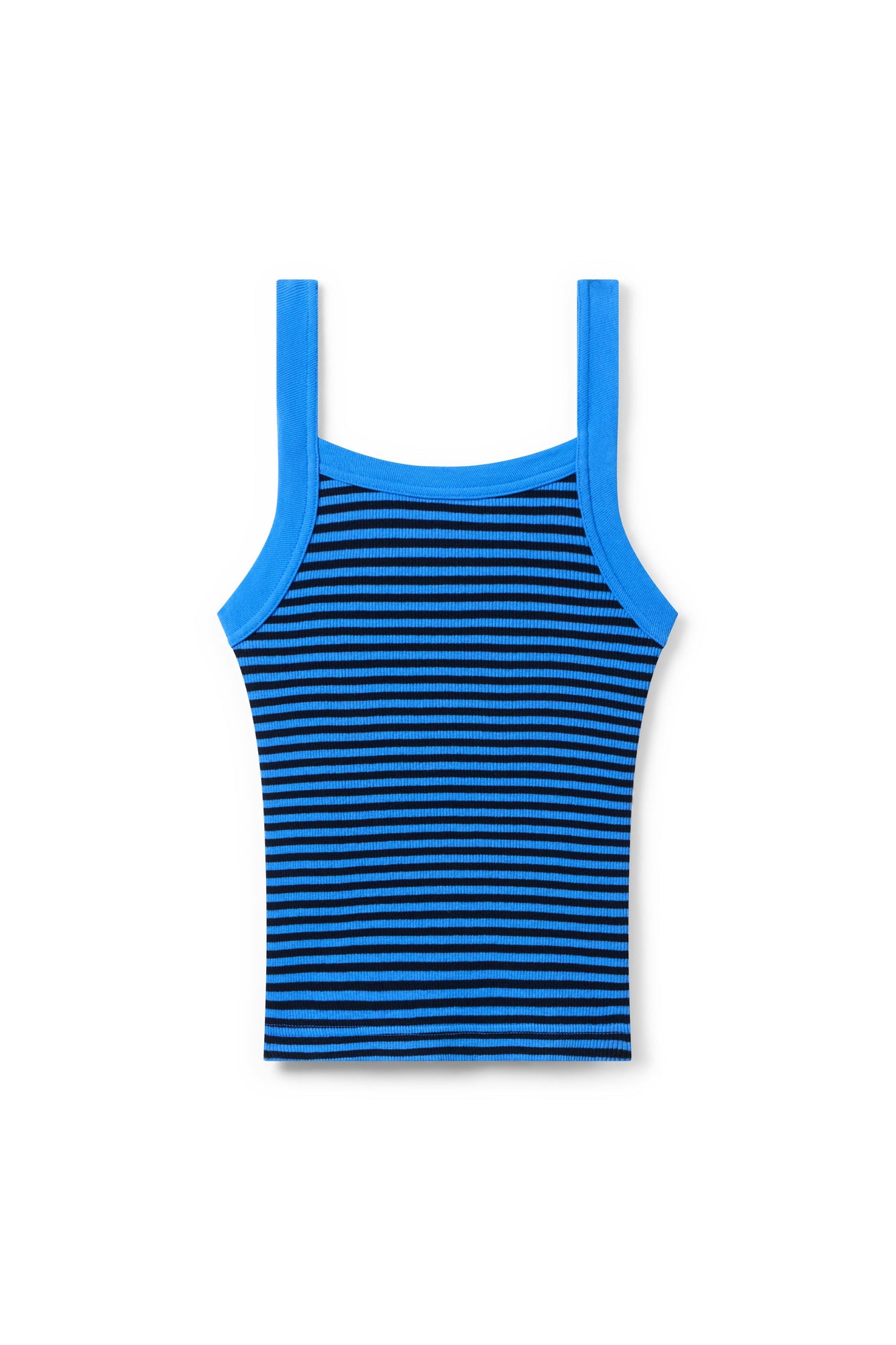 Women | Vintage Striped Sport Ribbed Tank | Marina