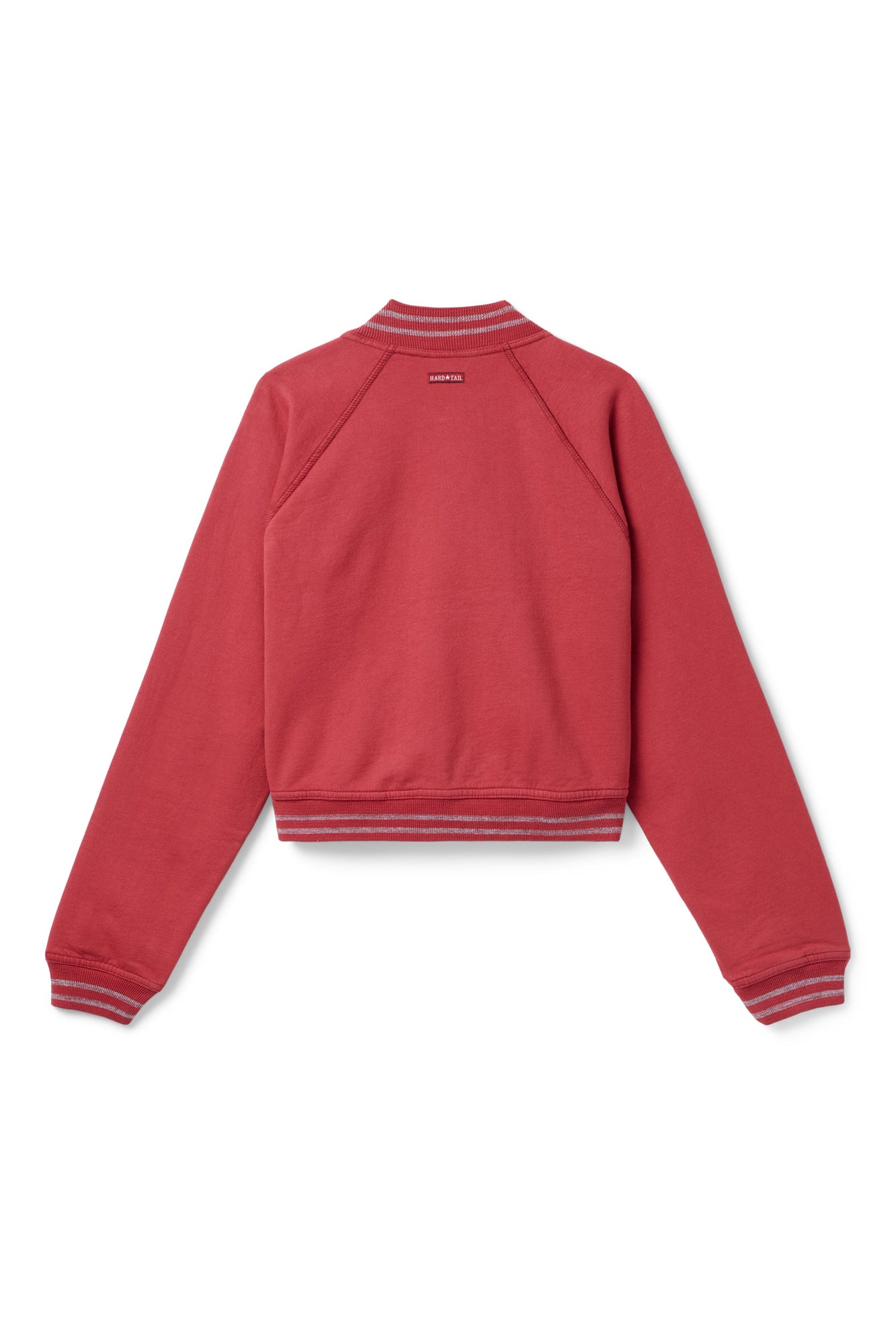 Women | Vintage Baseball Fleece Jacket | Crimson
