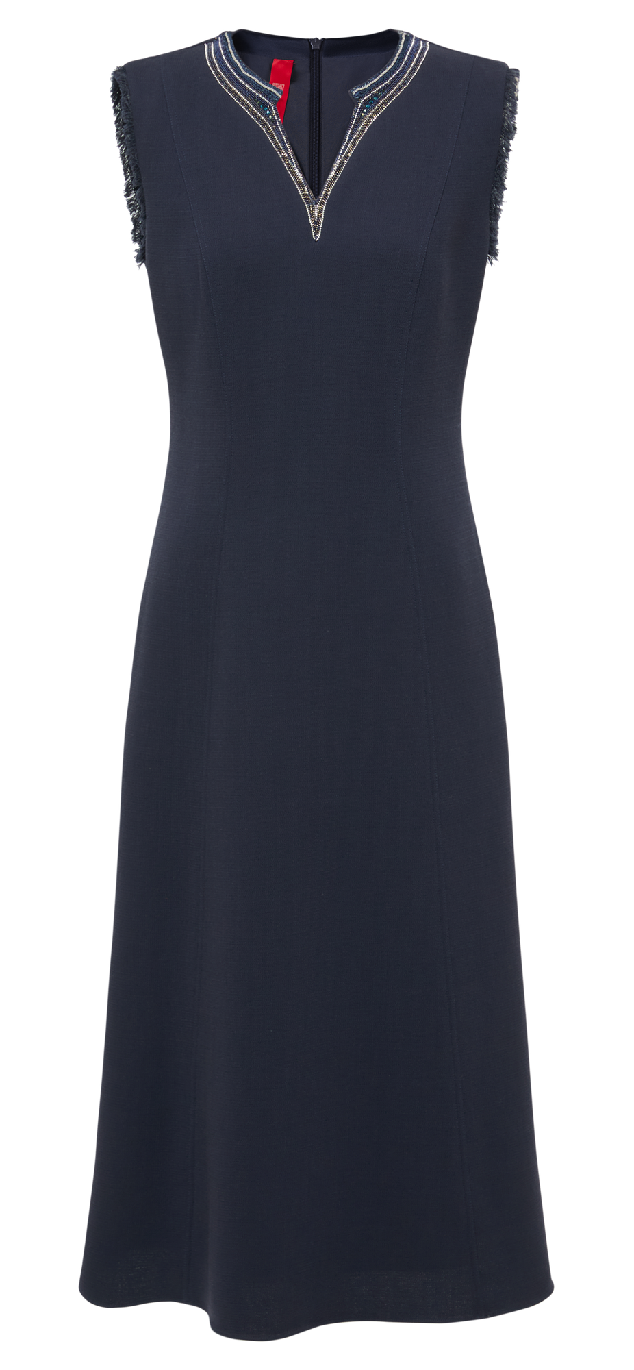 Waist-Cinched Vest Dress | Navy