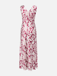 Silk Printed Dress | Red
