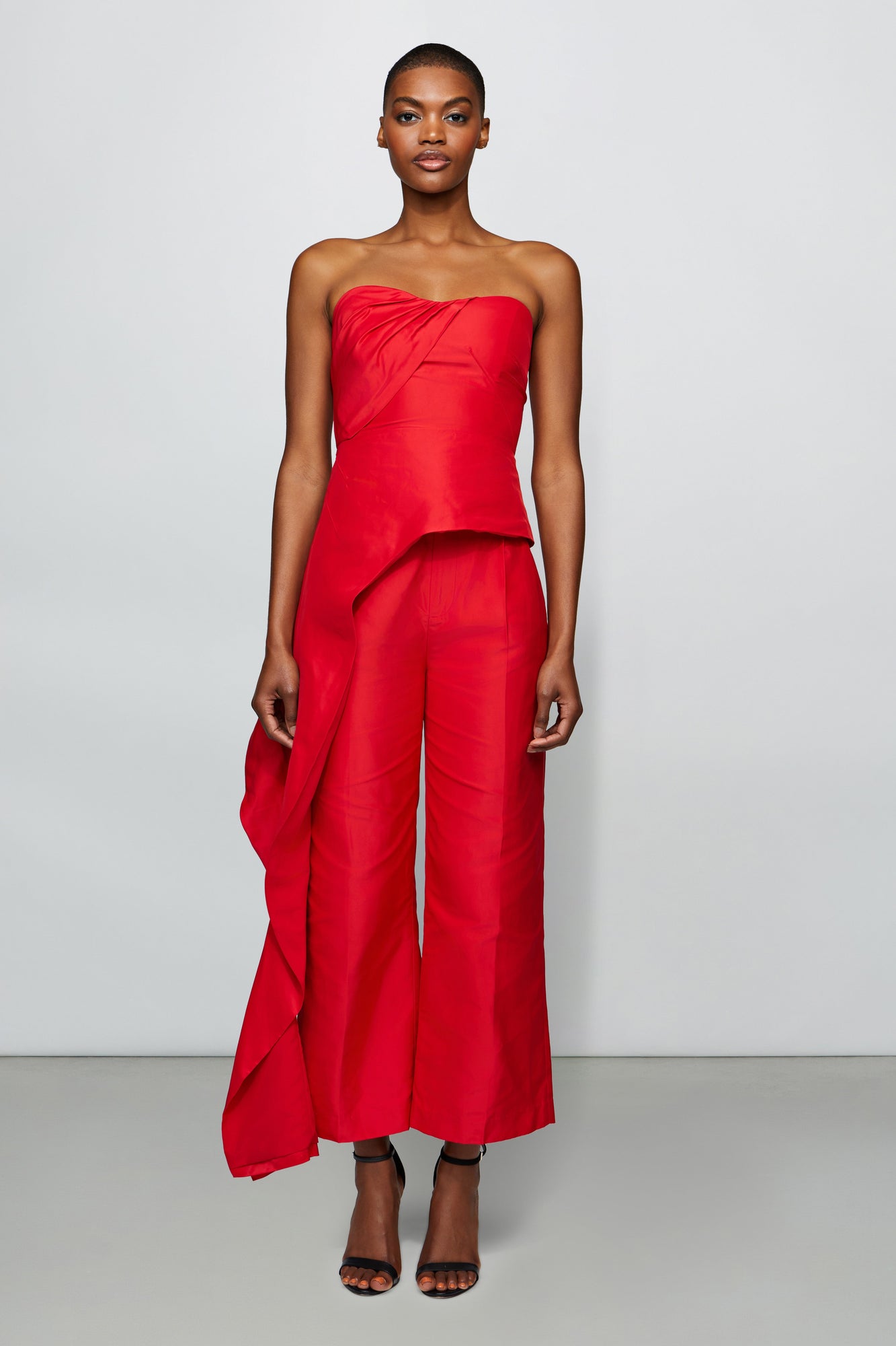 Etochs | Emelie Peplum Top | Scarlet