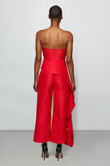 Etochs | Emelie Peplum Top | Scarlet
