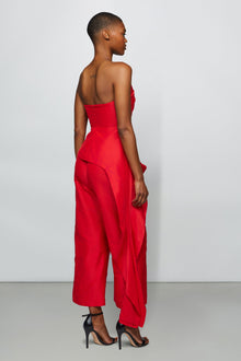 Etochs | Emelie Peplum Top | Scarlet