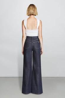 Etochs | Joss Ruched Crop Top | Optic White