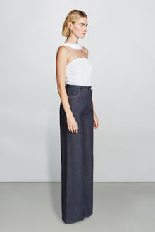 Etochs | Joss Ruched Crop Top | Optic White