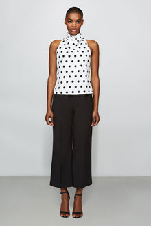 Etochs | Julia Top | Large Dot Ivory