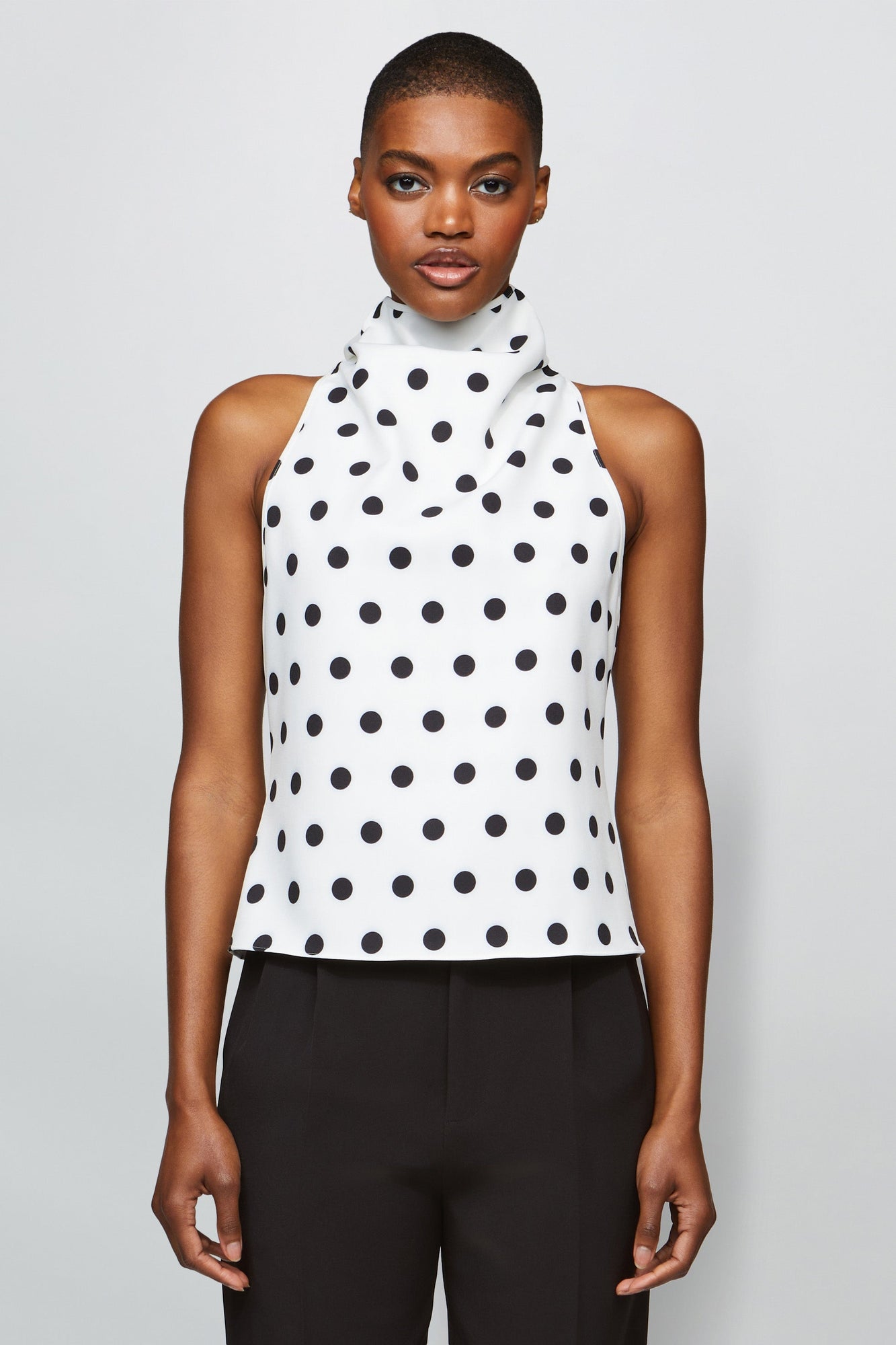 Etochs | Julia Top | Large Dot Ivory