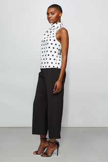 Etochs | Julia Top | Large Dot Ivory