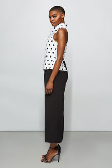 Etochs | Julia Top | Large Dot Ivory
