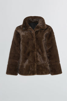 Etochs | Fur-Free Mink Jacket | Brown