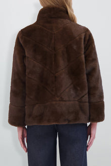 Etochs | Fur-Free Mink Jacket | Brown