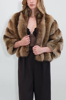 Etochs | Fur-Free Fox Jacket | Brown