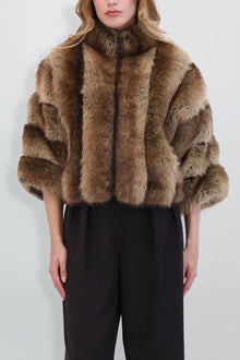 Etochs | Fur-Free Fox Jacket | Brown