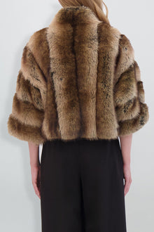 Etochs | Fur-Free Fox Jacket | Brown