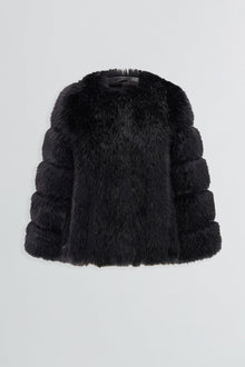 Etochs | Fur-Free Fox Jacket | Black