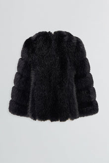 Etochs | Fur-Free Fox Jacket | Black