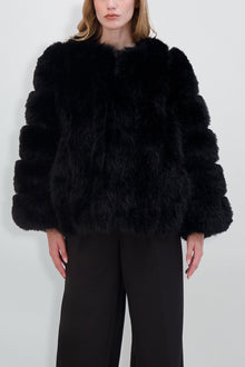 Etochs | Fur-Free Fox Jacket | Black