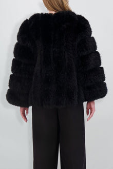 Etochs | Fur-Free Fox Jacket | Black