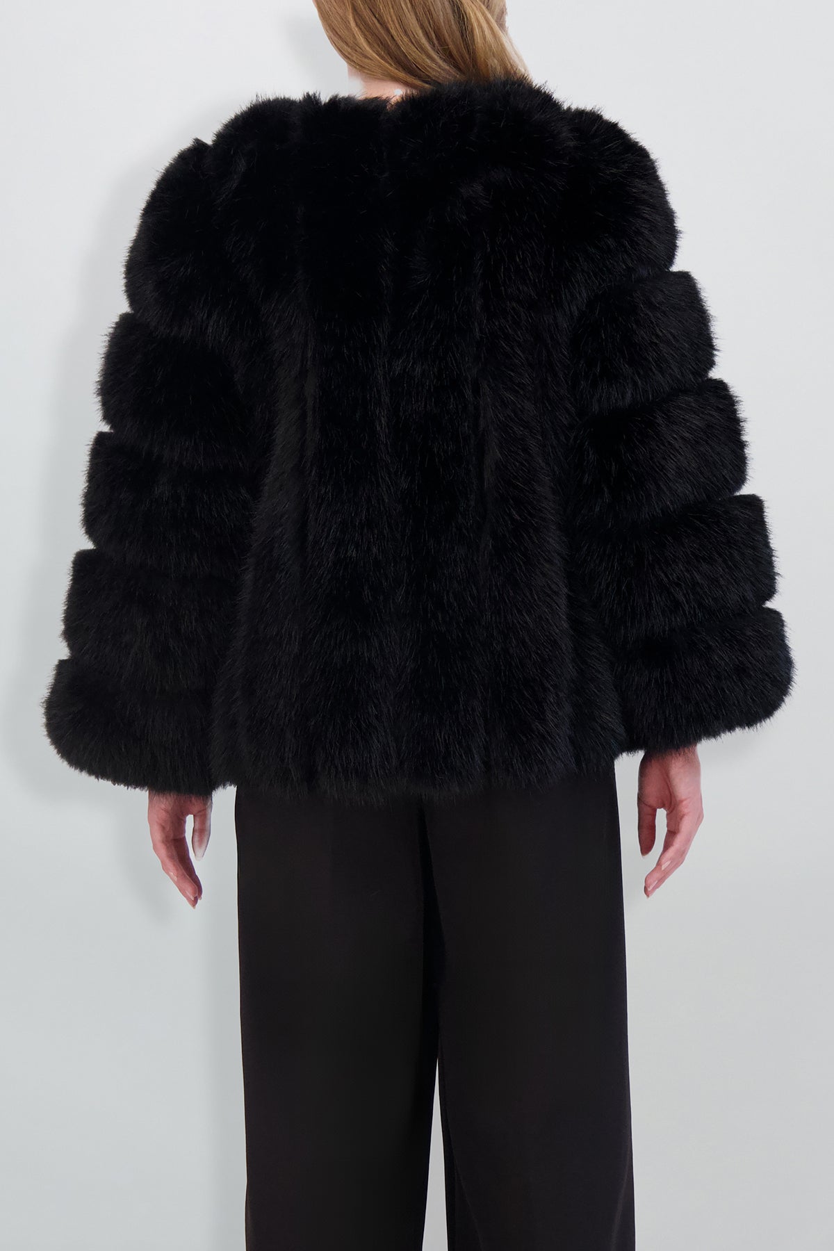 Etochs | Fur-Free Fox Jacket | Black