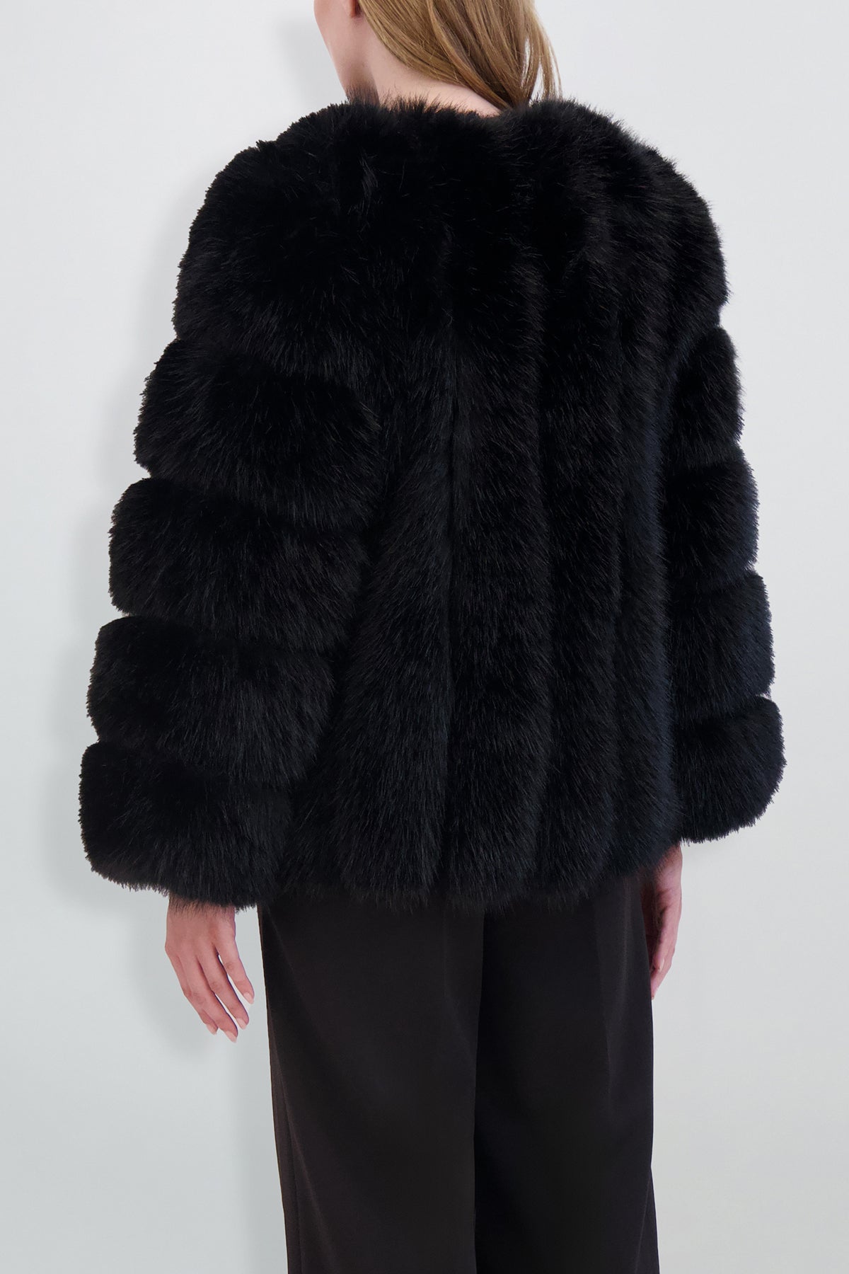 Etochs | Fur-Free Fox Jacket | Black