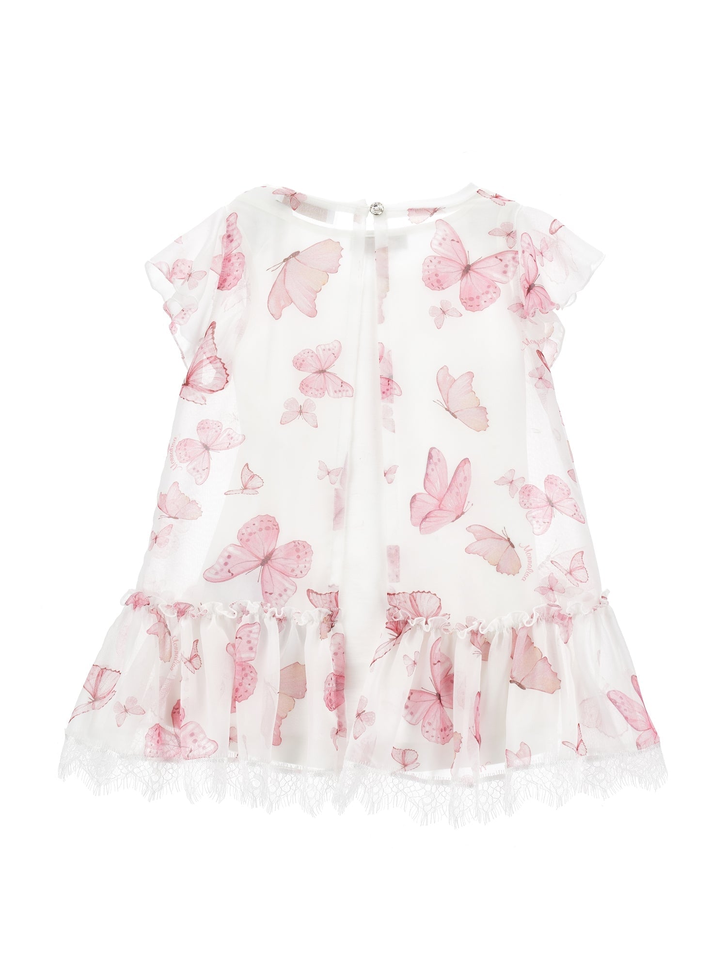Girls | Georgette Butterfly Top | Cream/FairyTale