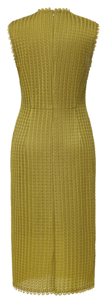 Acetate Minimalist Slim-Fit Dress | Green
