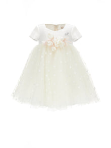 Girls | High-Waisted Tulle Dress | Cream