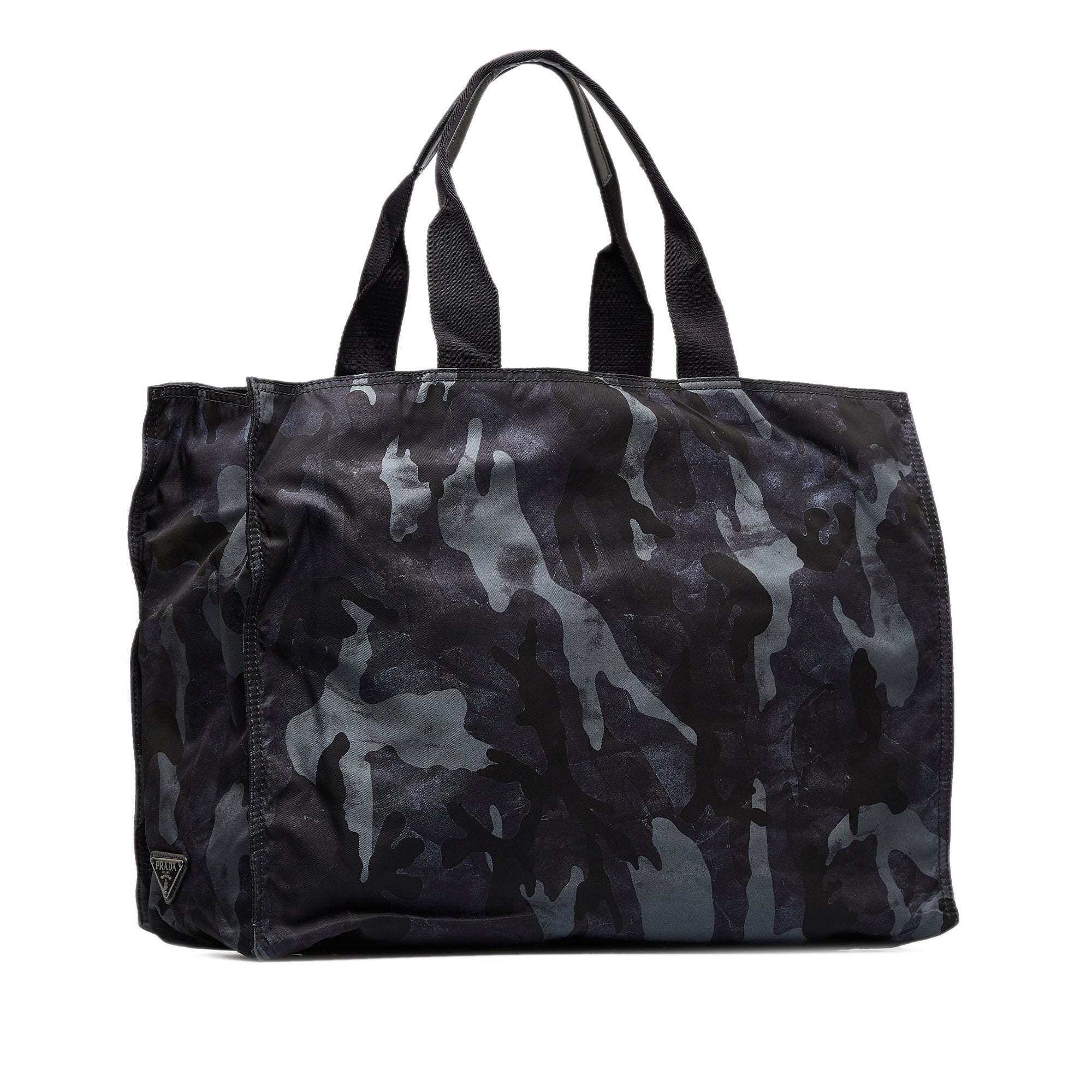 Prada Pre-Owned Tessuto Camouflage Tote Bag | Women | Black