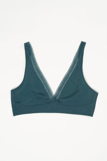 Nano Soft Cup Plunge Bra | Emerald