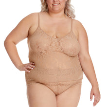 Plus Size Daily Lace Strappy Camisole | Taupe