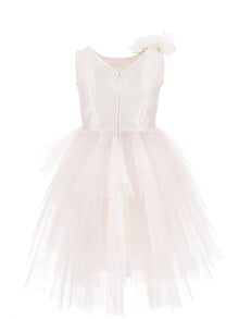 Girls | Matte Sunlight Mikado Dress | Light Pink