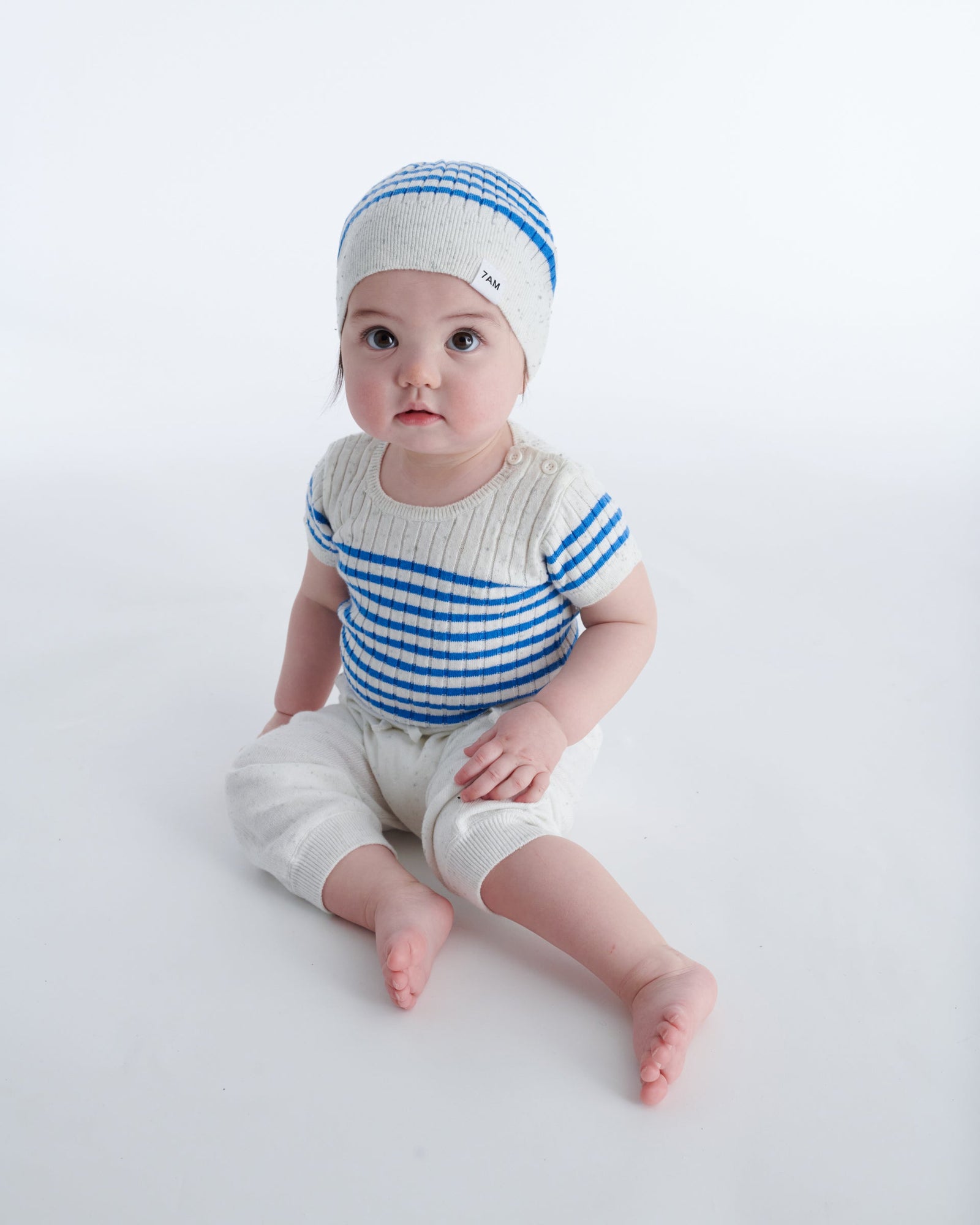 Seashell Blue Stripes//