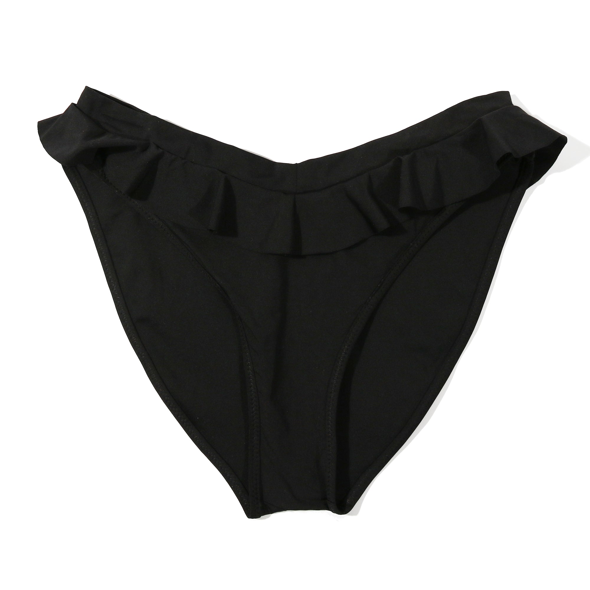 Swim Ruffle Bikini | Black