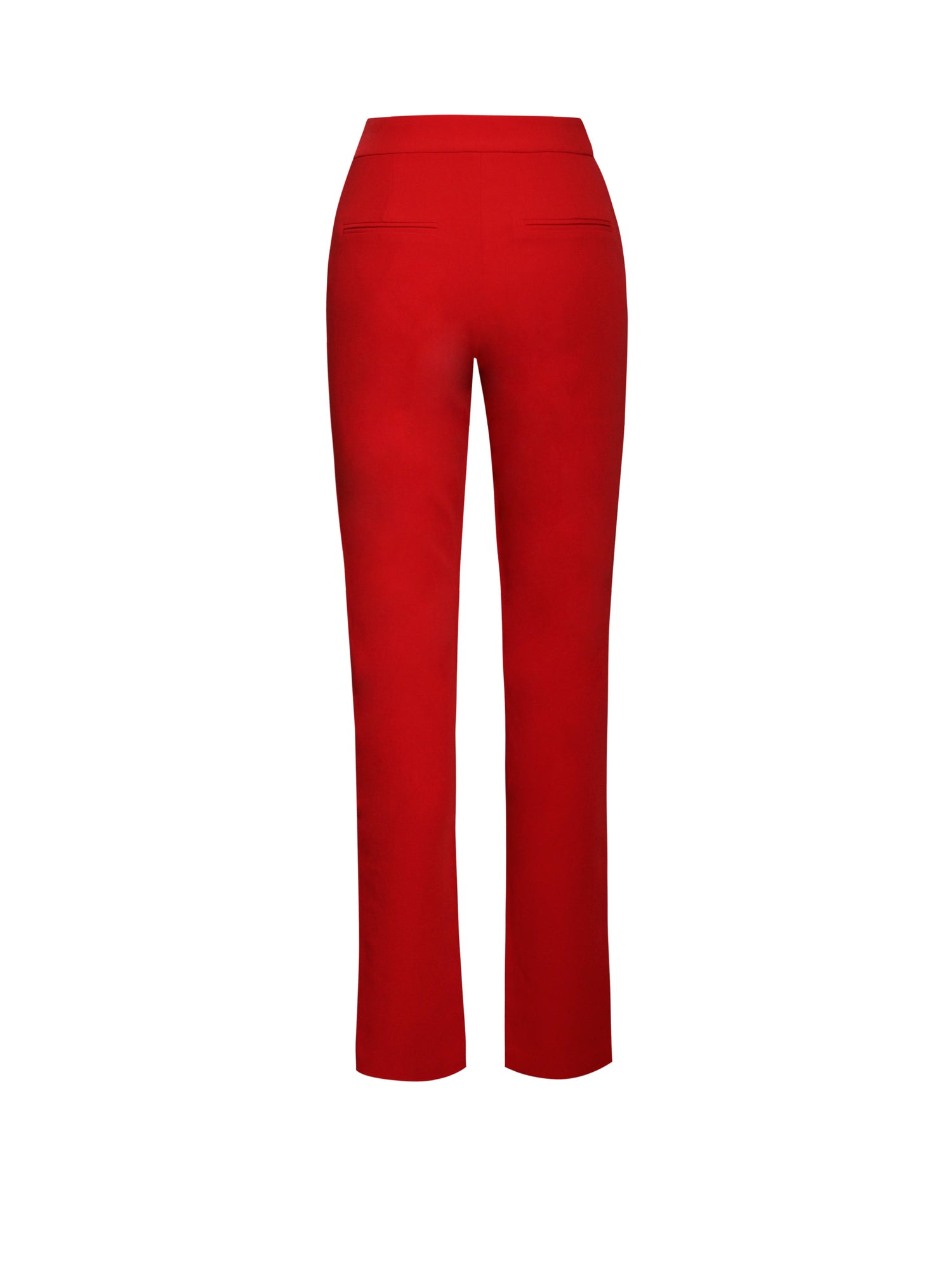 Vayla Skinny Fit Crepe Trousers | Red