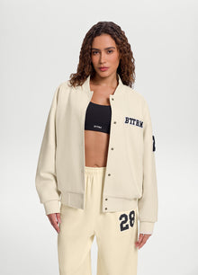 Better League Varsity Jacket | Creamy White