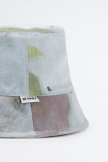 Denim Bucket Hat | Unisex | Flower Print