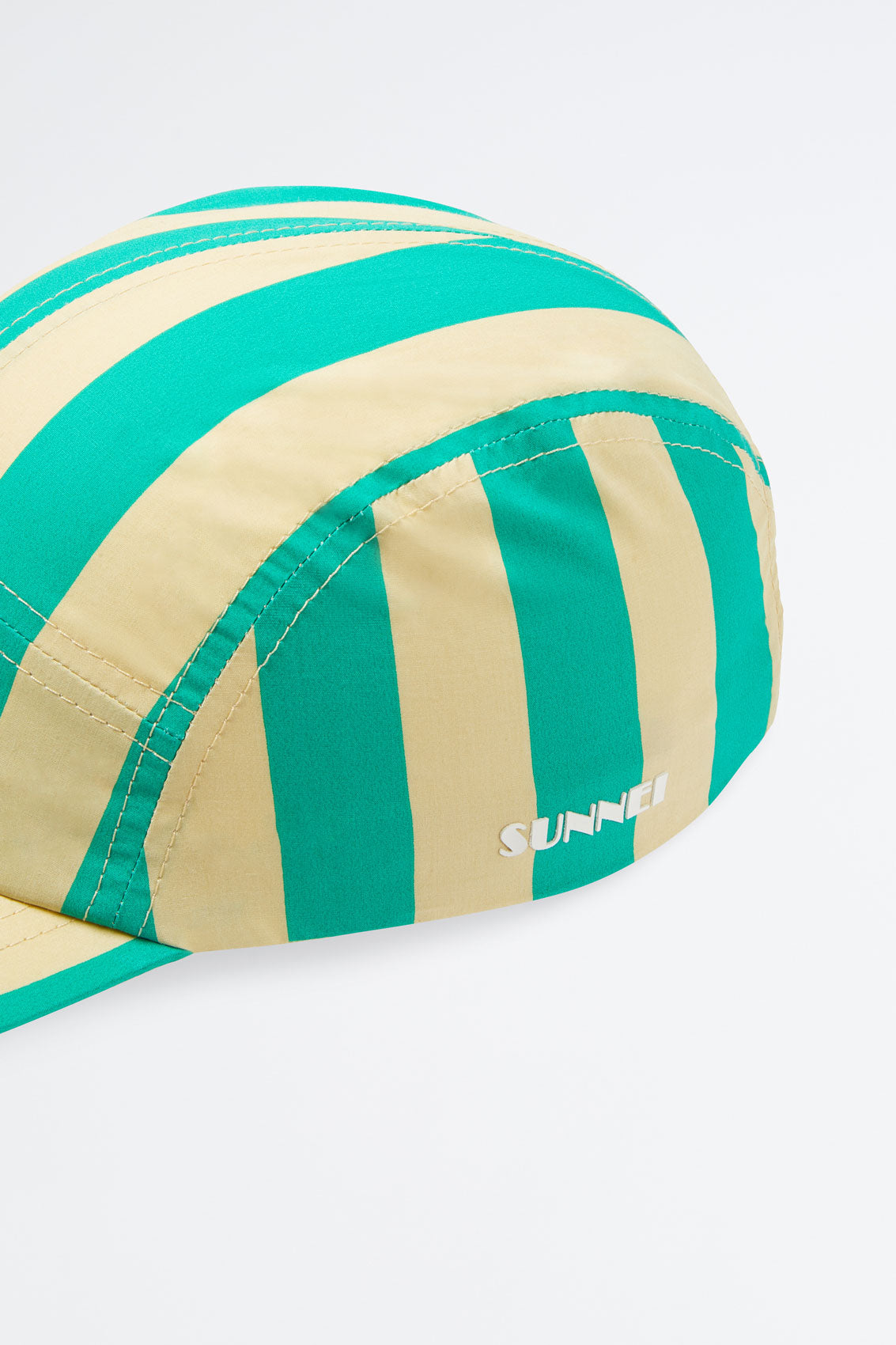 Striped Baseball Cap | Unisex | Light Yellow x Green