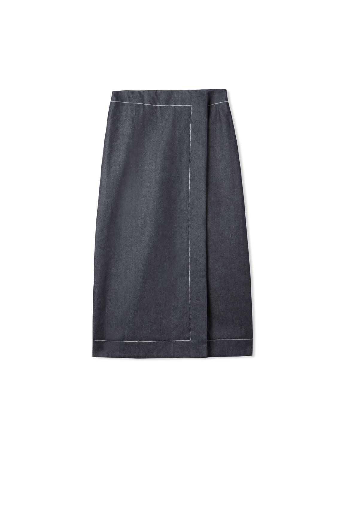 Overlap Skirt | Women | Dark Denim